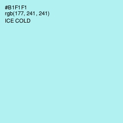 #B1F1F1 - Ice Cold Color Image