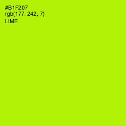 #B1F207 - Lime Color Image