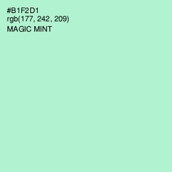 #B1F2D1 - Magic Mint Color Image