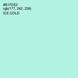 #B1F2E2 - Ice Cold Color Image