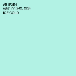 #B1F2E4 - Ice Cold Color Image