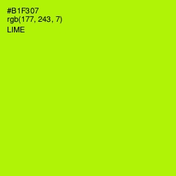 #B1F307 - Lime Color Image