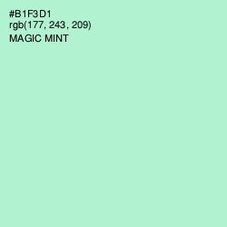 #B1F3D1 - Magic Mint Color Image