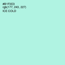 #B1F3E3 - Ice Cold Color Image