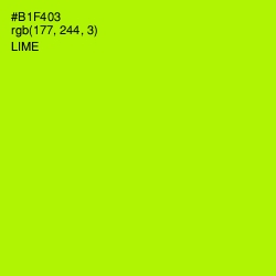 #B1F403 - Lime Color Image
