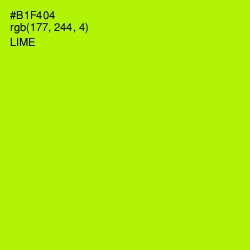 #B1F404 - Lime Color Image