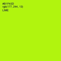 #B1F40D - Lime Color Image