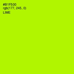 #B1F500 - Lime Color Image