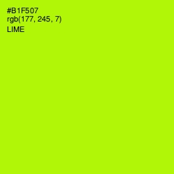 #B1F507 - Lime Color Image