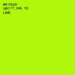 #B1F60D - Lime Color Image