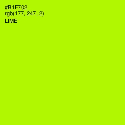 #B1F702 - Lime Color Image