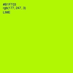 #B1F703 - Lime Color Image