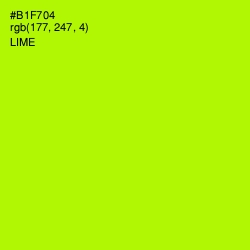 #B1F704 - Lime Color Image