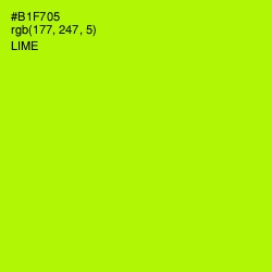 #B1F705 - Lime Color Image