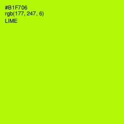 #B1F706 - Lime Color Image