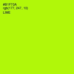 #B1F70A - Lime Color Image