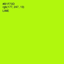 #B1F70D - Lime Color Image