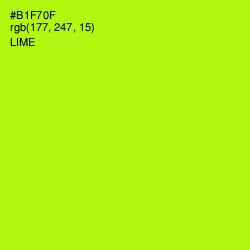 #B1F70F - Lime Color Image