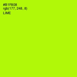 #B1F808 - Lime Color Image