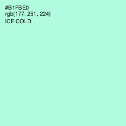 #B1FBE0 - Ice Cold Color Image