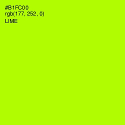 #B1FC00 - Lime Color Image