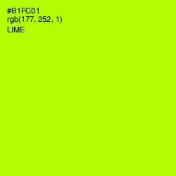 #B1FC01 - Lime Color Image