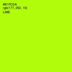 #B1FC0A - Lime Color Image