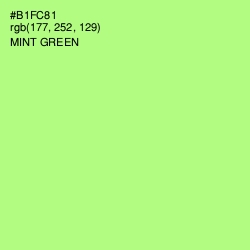 #B1FC81 - Mint Green Color Image