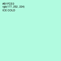 #B1FCE0 - Ice Cold Color Image