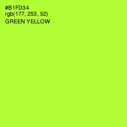 #B1FD34 - Green Yellow Color Image
