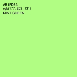 #B1FD83 - Mint Green Color Image