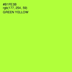 #B1FE3B - Green Yellow Color Image