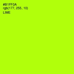 #B1FF0A - Lime Color Image