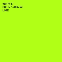 #B1FF17 - Lime Color Image