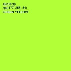 #B1FF36 - Green Yellow Color Image