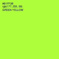 #B1FF3B - Green Yellow Color Image