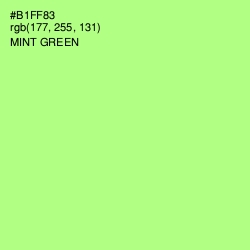 #B1FF83 - Mint Green Color Image