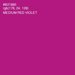 #B21880 - Medium Red Violet Color Image