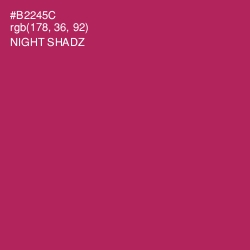 #B2245C - Night Shadz Color Image