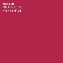 #B2254B - Night Shadz Color Image