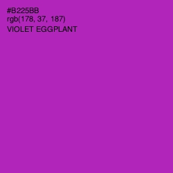 #B225BB - Violet Eggplant Color Image