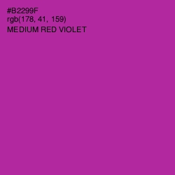 #B2299F - Medium Red Violet Color Image