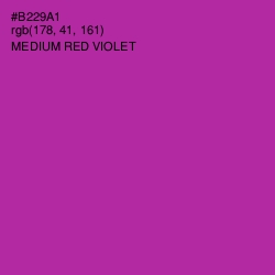 #B229A1 - Medium Red Violet Color Image