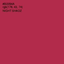 #B22B4A - Night Shadz Color Image