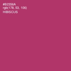 #B2356A - Hibiscus Color Image