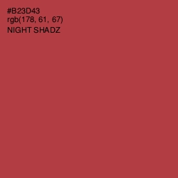 #B23D43 - Night Shadz Color Image