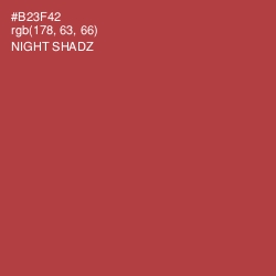 #B23F42 - Night Shadz Color Image