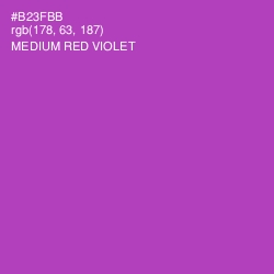 #B23FBB - Medium Red Violet Color Image