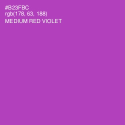 #B23FBC - Medium Red Violet Color Image