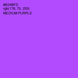 #B24BFD - Medium Purple Color Image